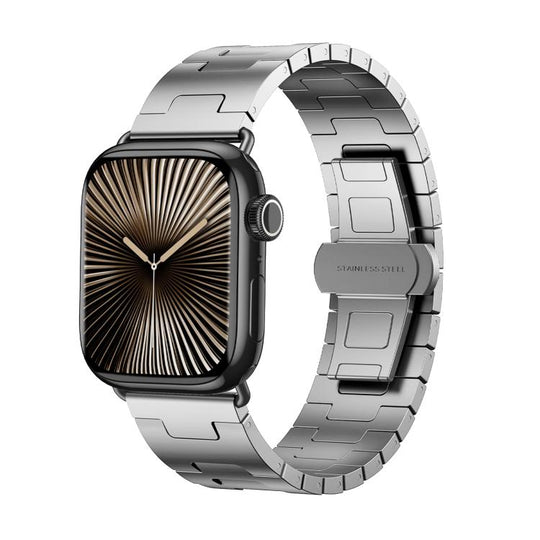 For Apple Watch 46mm / 49mm / 45mm / 44mm Titanium Alloy Metal Watch Band(Titanium Color)