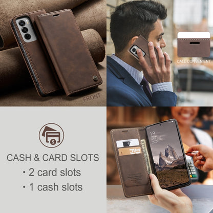 For OPPO Reno12 5G Global CaseMe 013 Multifunctional Horizontal Flip Leather Phone Case(Coffee) - OPPO Cases by CaseMe | Online Shopping UK | buy2fix