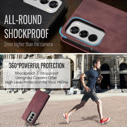 For OPPO Reno12 5G Global CaseMe 013 Multifunctional Horizontal Flip Leather Phone Case(Red) - OPPO Cases by CaseMe | Online Shopping UK | buy2fix