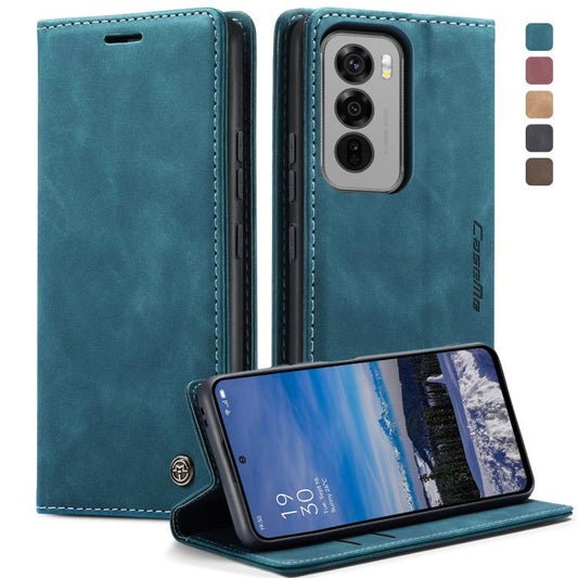 For OPPO Reno12 5G Global CaseMe 013 Multifunctional Horizontal Flip Leather Phone Case(Blue) - OPPO Cases by CaseMe | Online Shopping UK | buy2fix