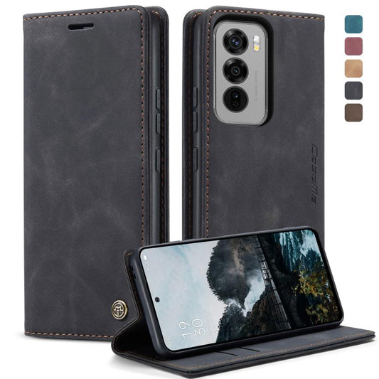 For OPPO Reno12 5G Global CaseMe 013 Multifunctional Horizontal Flip Leather Phone Case(Black) - OPPO Cases by CaseMe | Online Shopping UK | buy2fix