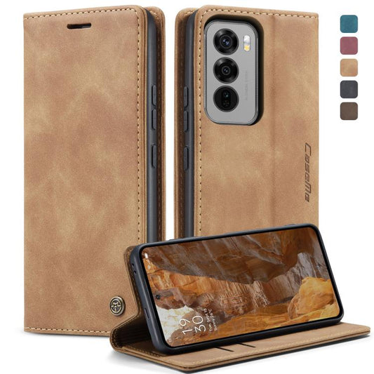 For OPPO Reno12 Pro 5G Global CaseMe 013 Multifunctional Horizontal Flip Leather Phone Case(Brown) - OPPO Cases by CaseMe | Online Shopping UK | buy2fix