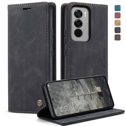 For OPPO Reno12 Pro 5G Global CaseMe 013 Multifunctional Horizontal Flip Leather Phone Case(Black) - OPPO Cases by CaseMe | Online Shopping UK | buy2fix