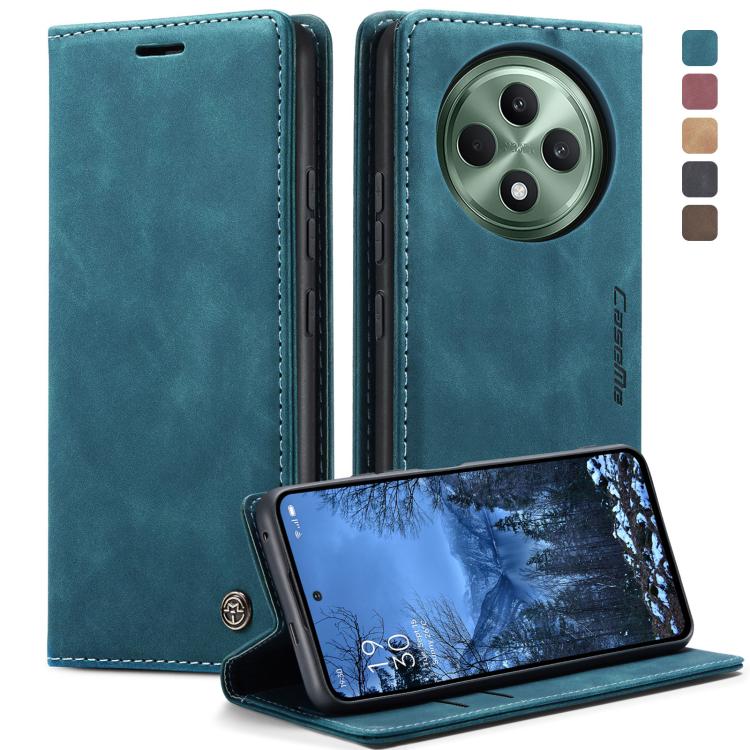 For OPPO Reno12 F /12 FS 5G CaseMe 013 Multifunctional Horizontal Flip Leather Phone Case(Blue) - OPPO Cases by CaseMe | Online Shopping UK | buy2fix