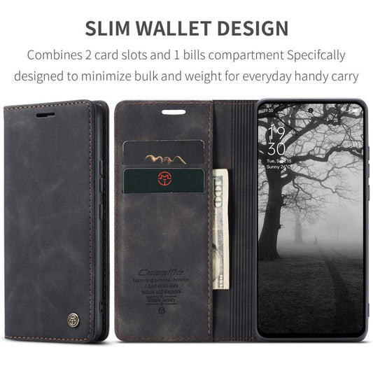 For OPPO Reno12 F /12 FS 5G CaseMe 013 Multifunctional Horizontal Flip Leather Phone Case(Black) - OPPO Cases by CaseMe | Online Shopping UK | buy2fix
