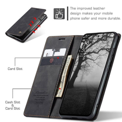 For OPPO Reno12 F /12 FS 5G CaseMe 013 Multifunctional Horizontal Flip Leather Phone Case(Black) - OPPO Cases by CaseMe | Online Shopping UK | buy2fix