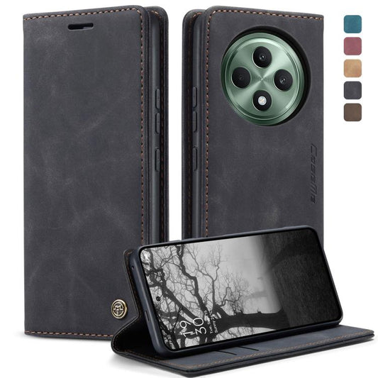 For OPPO Reno12 F /12 FS 5G CaseMe 013 Multifunctional Horizontal Flip Leather Phone Case(Black) - OPPO Cases by CaseMe | Online Shopping UK | buy2fix