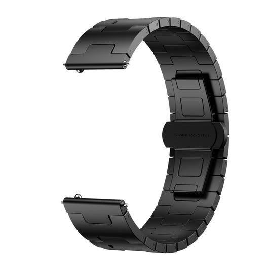 For Huawei Watch Ultimate Titanium Alloy 22mm Metal Watch Band(Black) - Watch Bands by buy2fix | Online Shopping UK | buy2fix