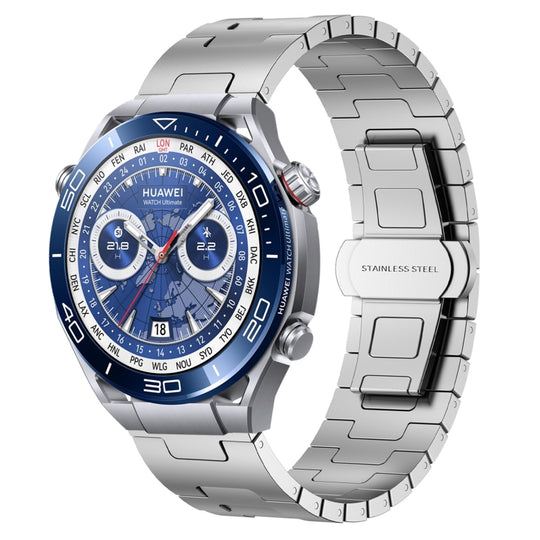 For Huawei Watch Ultimate Titanium Alloy 22mm Metal Watch Band(Silver)