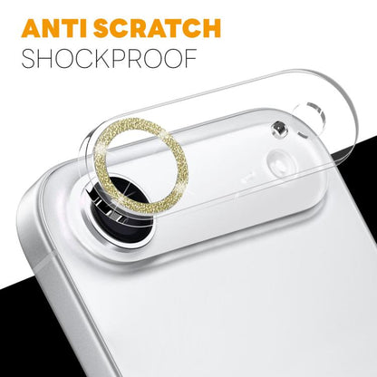 For iPhone Air NORTHJO Camera Lens Protector Glitter Ring 3D Tempered Glass Film(Gold) - iPhone Air Tempered Glass by NORTHJO | Online Shopping UK | buy2fix