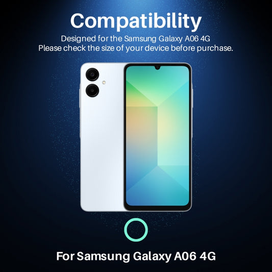 For Samsung Galaxy A06 4G NORTHJO Camera Lens Protector CD Metal Ring Tempered Glass Film(Blue) - Galaxy Tempered Glass by NORTHJO | Online Shopping UK | buy2fix