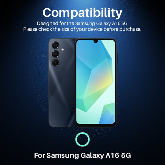 For Samsung Galaxy A16 5G NORTHJO Camera Lens Protector CD Metal Ring Tempered Glass Film(Black) - Galaxy Tempered Glass by NORTHJO | Online Shopping UK | buy2fix