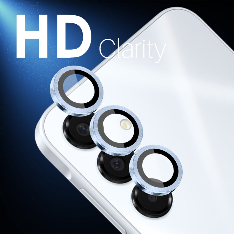 For Samsung Galaxy A16 5G NORTHJO Camera Lens Protector CD Metal Ring Tempered Glass Film(Blue) - Galaxy Tempered Glass by NORTHJO | Online Shopping UK | buy2fix