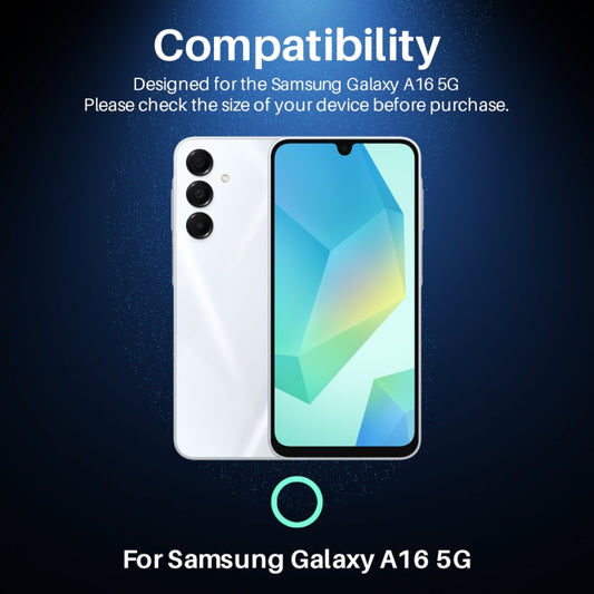 For Samsung Galaxy A16 5G NORTHJO Camera Lens Protector CD Metal Ring Tempered Glass Film(Silver) - Galaxy Tempered Glass by NORTHJO | Online Shopping UK | buy2fix