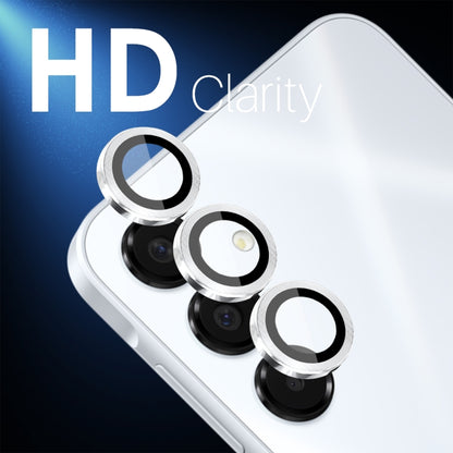 For Samsung Galaxy A16 5G NORTHJO Camera Lens Protector CD Metal Ring Tempered Glass Film(Silver) - Galaxy Tempered Glass by NORTHJO | Online Shopping UK | buy2fix
