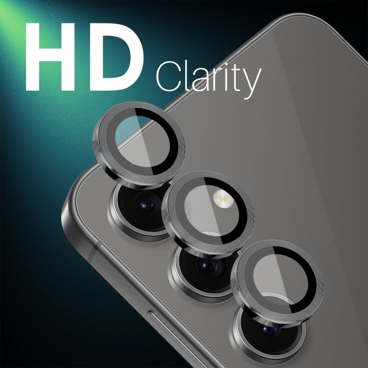 For Samsung Galaxy S24 FE 5G NORTHJO Camera Lens Protector CD Metal Ring Tempered Glass Film(Black) - Galaxy S24 FE 5G Tempered Glass by NORTHJO | Online Shopping UK | buy2fix
