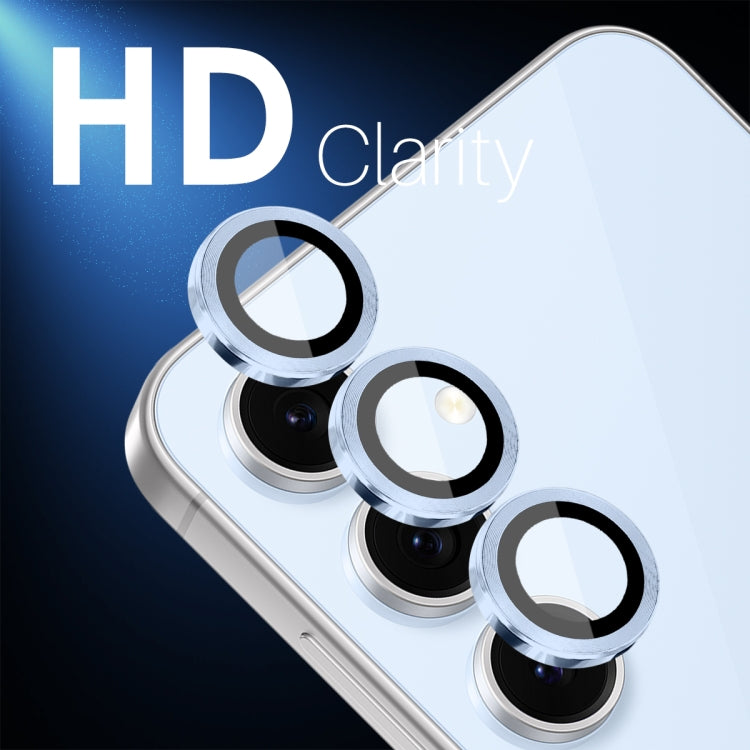 For Samsung Galaxy S24 FE 5G NORTHJO Camera Lens Protector CD Metal Ring Tempered Glass Film(Blue) - Galaxy S24 FE 5G Tempered Glass by NORTHJO | Online Shopping UK | buy2fix