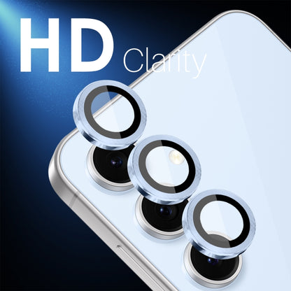 For Samsung Galaxy S24 FE 5G NORTHJO Camera Lens Protector CD Metal Ring Tempered Glass Film(Blue) - Galaxy S24 FE 5G Tempered Glass by NORTHJO | Online Shopping UK | buy2fix