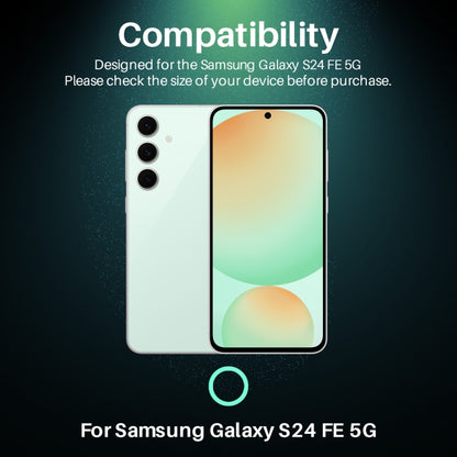 For Samsung Galaxy S24 FE 5G NORTHJO Camera Lens Protector CD Metal Ring Tempered Glass Film(Green) - Galaxy S24 FE 5G Tempered Glass by NORTHJO | Online Shopping UK | buy2fix