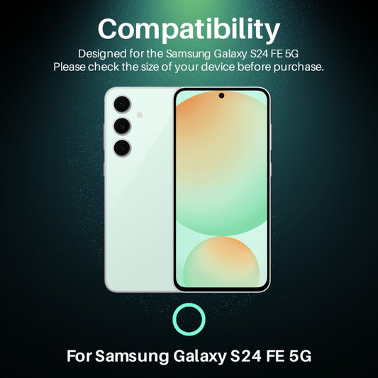 For Samsung Galaxy S24 FE 5G NORTHJO Camera Lens Protector CD Metal Ring Tempered Glass Film(Green) - Galaxy S24 FE 5G Tempered Glass by NORTHJO | Online Shopping UK | buy2fix