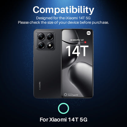 For Xiaomi 14T 5G NORTHJO Camera Lens Protector CD Metal Ring Tempered Glass Film(Black) -  by NORTHJO | Online Shopping UK | buy2fix