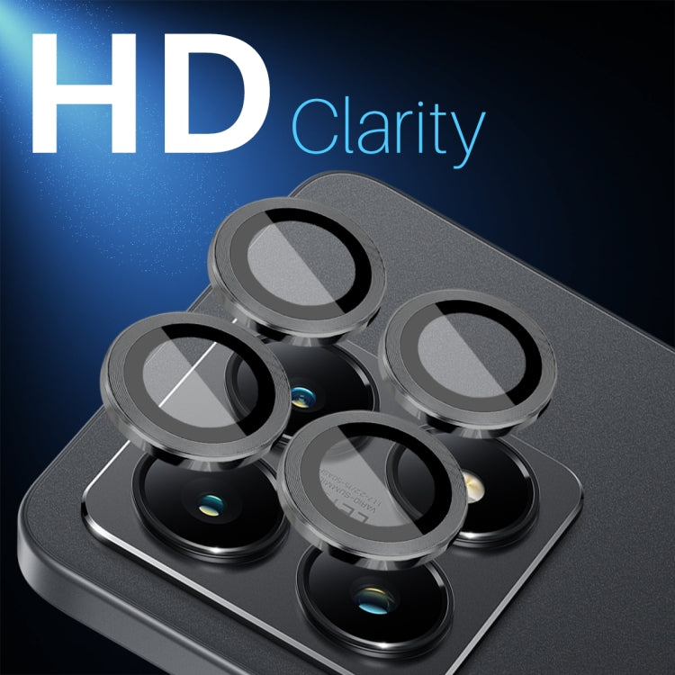 For Xiaomi 14T 5G NORTHJO Camera Lens Protector CD Metal Ring Tempered Glass Film(Black) -  by NORTHJO | Online Shopping UK | buy2fix