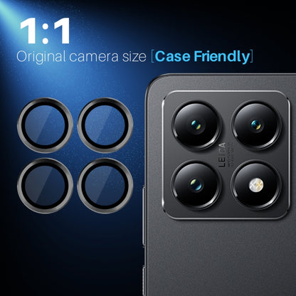 For Xiaomi 14T 5G NORTHJO Camera Lens Protector CD Metal Ring Tempered Glass Film(Black) -  by NORTHJO | Online Shopping UK | buy2fix
