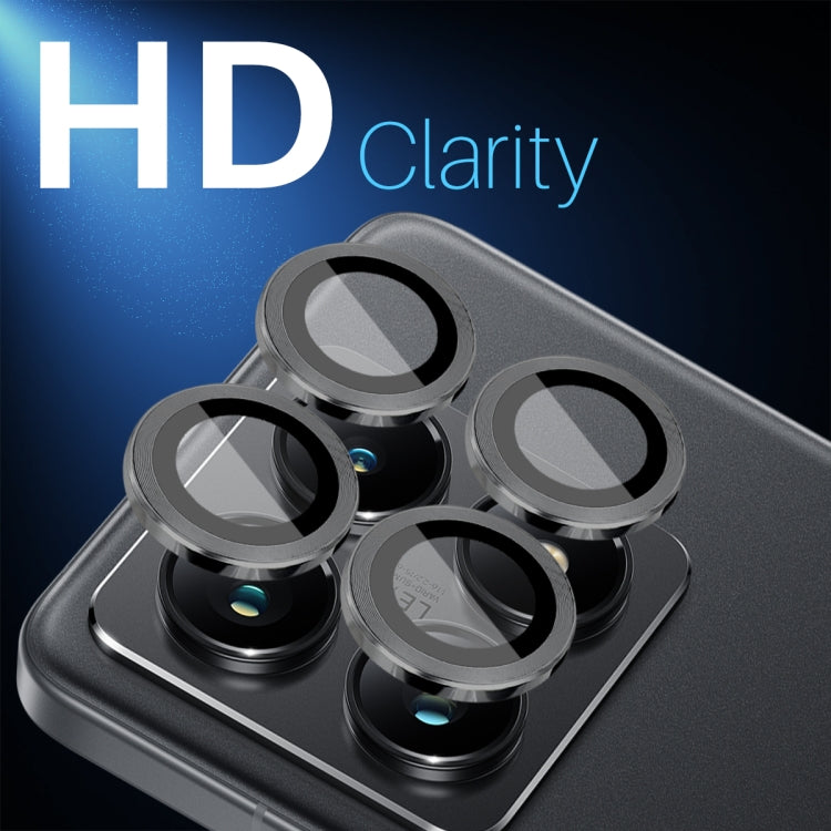 For Xiaomi 14T Pro 5G NORTHJO Camera Lens Protector CD Metal Ring Tempered Glass Film(Black) -  by NORTHJO | Online Shopping UK | buy2fix
