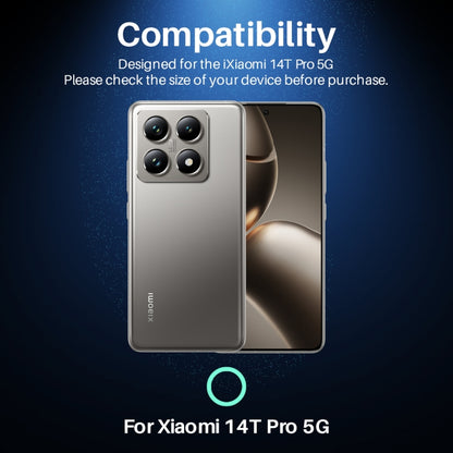 For Xiaomi 14T Pro 5G NORTHJO Camera Lens Protector CD Metal Ring Tempered Glass Film(Silver) -  by NORTHJO | Online Shopping UK | buy2fix