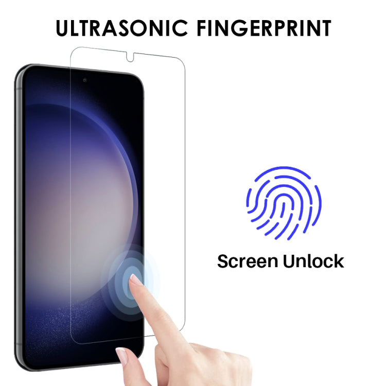For Samsung Galaxy S23 5G NORTHJO TPU Case with Screen and Lens Film, Support Fingerprint Unlock(Transparent) - Galaxy S23 5G Cases by NORTHJO | Online Shopping UK | buy2fix