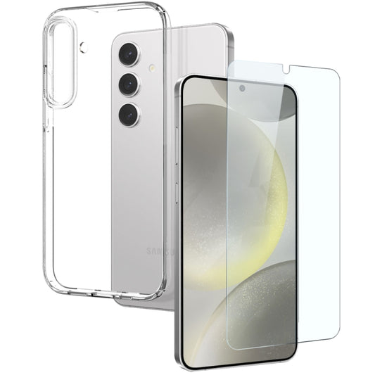 For Samsung Galaxy S24+ 5G NORTHJO TPU Case with Screen Film, Support Fingerprint Unlock(Transparent) - Galaxy S24+ 5G Cases by NORTHJO | Online Shopping UK | buy2fix