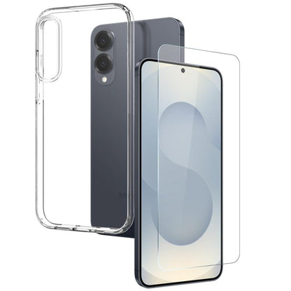 For Samsung Galaxy S25 Edge 5G NORTHJO TPU Case with Screen Film, Support Fingerprint Unlock(Transparent) - Galaxy S25 Edge 5G Cases by NORTHJO | Online Shopping UK | buy2fix