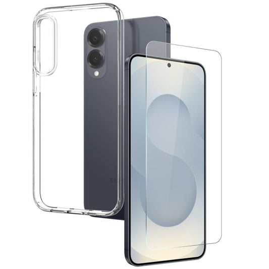 For Samsung Galaxy S25 Edge 5G NORTHJO TPU Case with Screen Film, Support Fingerprint Unlock(Transparent) - Galaxy S25 Edge 5G Cases by NORTHJO | Online Shopping UK | buy2fix