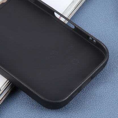 For iPhone 16 Pro Max Plain Imitation Leather Back Cover Phone Case(Black) by buy2fix