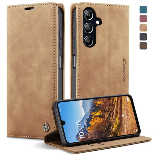 For Samsung Galaxy A16 5G CaseMe 013 Multifunctional Horizontal Flip Leather Phone Case(Brown)