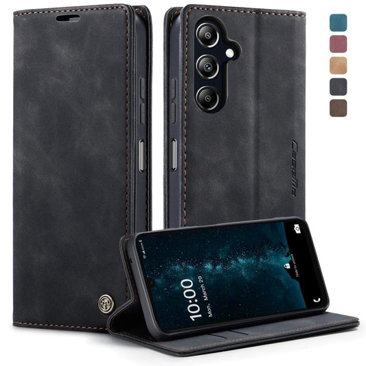 For Samsung Galaxy A16 5G CaseMe 013 Multifunctional Horizontal Flip Leather Phone Case(Black) - Galaxy Phone Cases by CaseMe | Online Shopping UK | buy2fix
