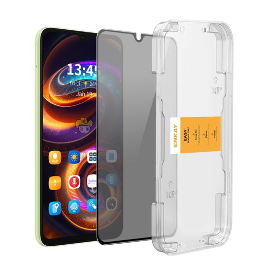 For Samsung Galaxy A06 4G ENKAY Easy Install Anti-peeping Privacy Tempered Glass Film - Galaxy Tempered Glass by ENKAY | Online Shopping UK | buy2fix