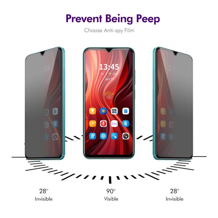 For Samsung Galaxy A26 ENKAY Easy Install Anti-peeping Privacy Tempered Glass Film - Galaxy Tempered Glass by ENKAY | Online Shopping UK | buy2fix