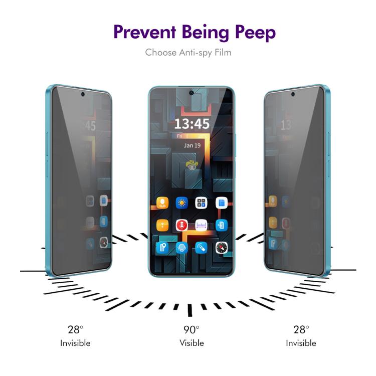 For Xiaomi Poco M7 Pro 5G ENKAY Easy Install Anti-peeping Privacy Tempered Glass Film -  by ENKAY | Online Shopping UK | buy2fix