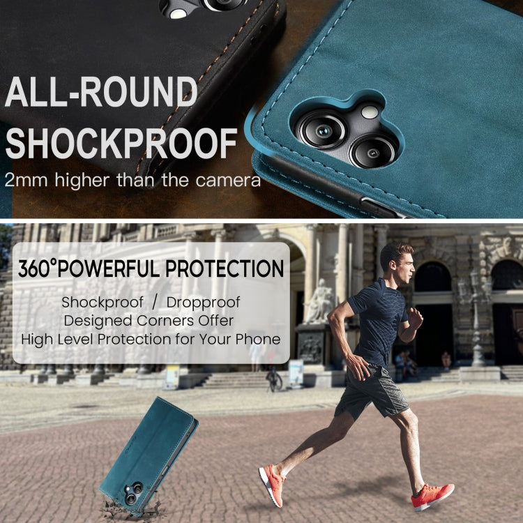 For Samsung Galaxy A07 / A06 CaseMe 013 Multifunctional Horizontal Flip Leather Phone Case(Blue) by CaseMe