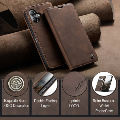 For Samsung Galaxy A07 / A06 CaseMe 013 Multifunctional Horizontal Flip Leather Phone Case(Coffee) by CaseMe