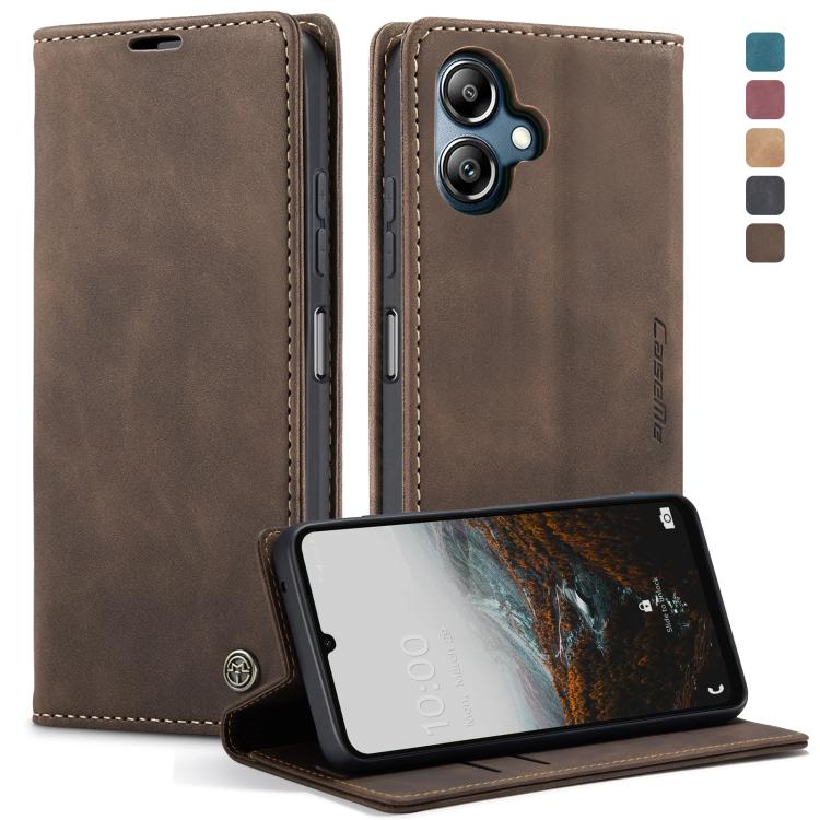 For Samsung Galaxy A07 / A06 CaseMe 013 Multifunctional Horizontal Flip Leather Phone Case(Coffee) by CaseMe