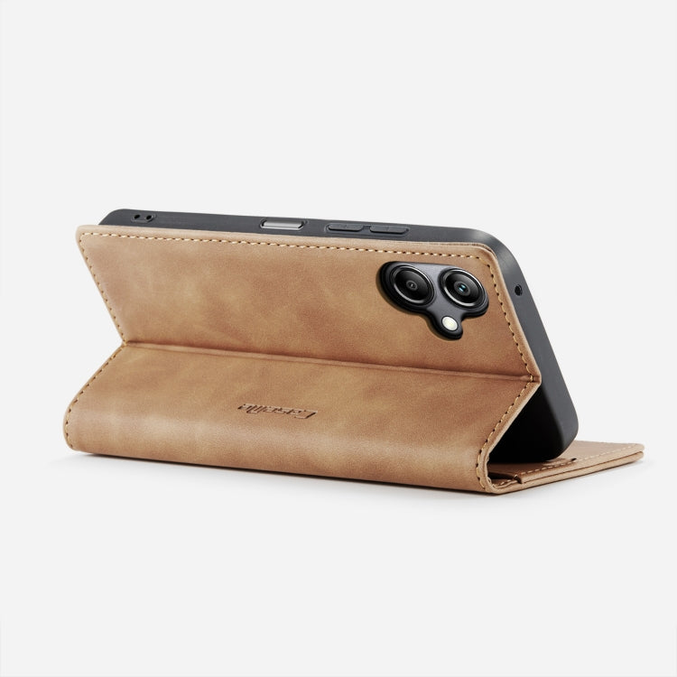 For Samsung Galaxy A07 / A06 CaseMe 013 Multifunctional Horizontal Flip Leather Phone Case(Brown) by CaseMe