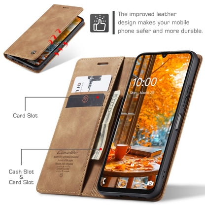For Samsung Galaxy A07 / A06 CaseMe 013 Multifunctional Horizontal Flip Leather Phone Case(Brown) by CaseMe