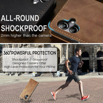 For Samsung Galaxy A07 / A06 CaseMe 013 Multifunctional Horizontal Flip Leather Phone Case(Brown) by CaseMe