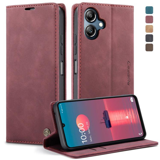 For Samsung Galaxy A06 CaseMe 013 Multifunctional Horizontal Flip Leather Phone Case(Red) - Galaxy Phone Cases by CaseMe | Online Shopping UK | buy2fix