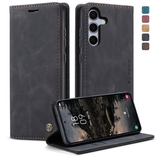 For Samsung Galaxy S25+ 5G CaseMe 013 Multifunctional Horizontal Flip Leather Phone Case(Black) - Galaxy S25+ 5G Cases by CaseMe | Online Shopping UK | buy2fix