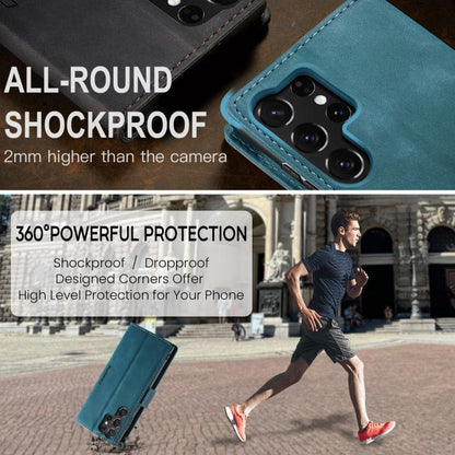 For Samsung Galaxy S25 Ultra 5G CaseMe 013 Multifunctional Horizontal Flip Leather Phone Case(Blue) - Galaxy S25 Ultra 5G Cases by CaseMe | Online Shopping UK | buy2fix