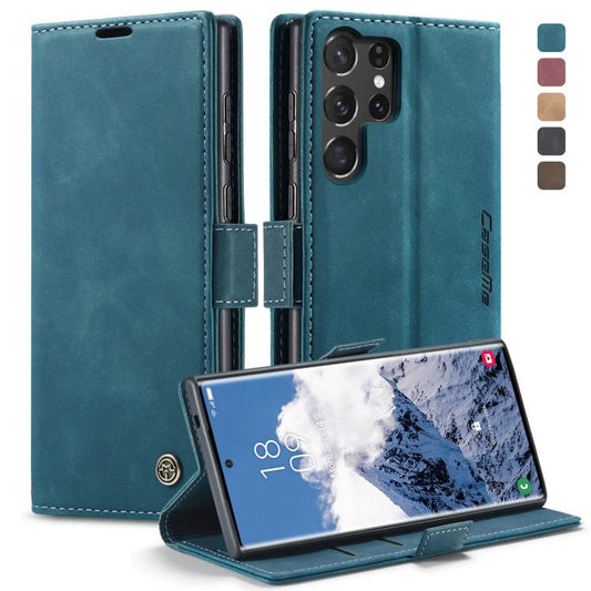 For Samsung Galaxy S25 Ultra 5G CaseMe 013 Multifunctional Horizontal Flip Leather Phone Case(Blue) - Galaxy S25 Ultra 5G Cases by CaseMe | Online Shopping UK | buy2fix