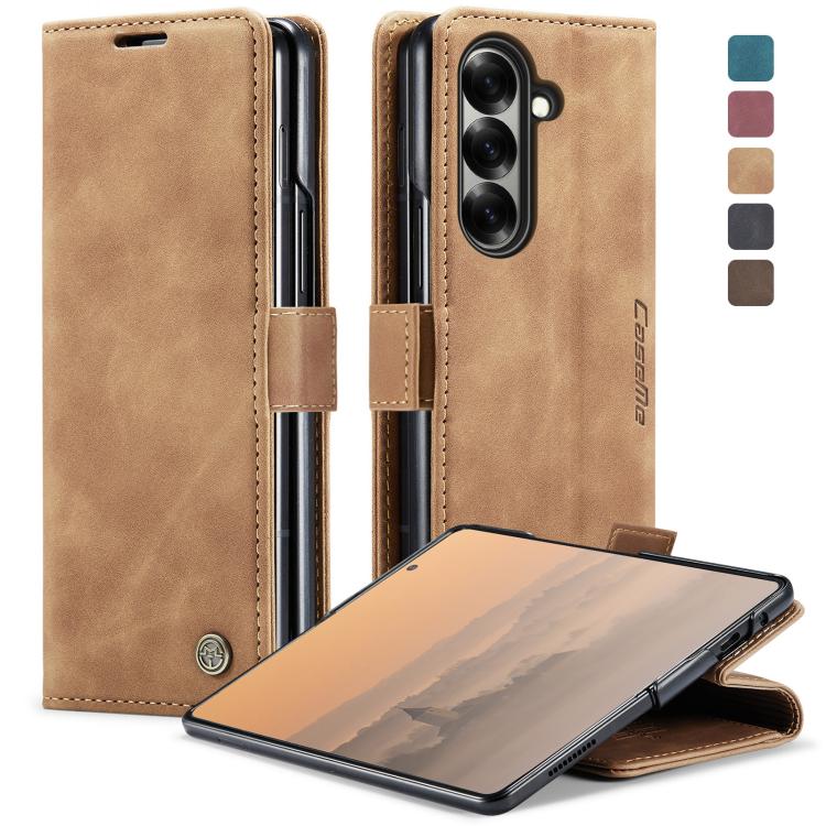 For Samsung Galaxy Z Fold7 CaseMe 013 Multifunctional Horizontal Flip Leather Phone Case(Brown) - Galaxy Z Fold7 5G Cases by CaseMe | Online Shopping UK | buy2fix